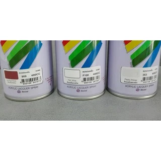 YOJI ONLINE สีสเปรย์ โกเบ สีรองพื้น 400cc. Acrylic Lacquer Spray Kobe TOA สีขาวด้าน กันสนิม น้ำตาล เทา กระดาษทรายนิตโต