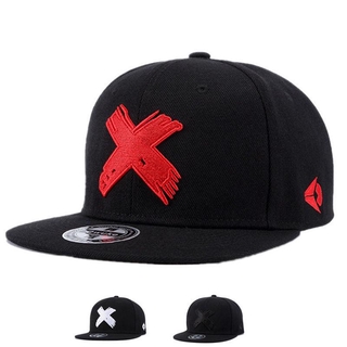 หมวกเบสบอลหมวกฮิปฮอป Snapback Caps X ปักลายคุณภาพสูงสําหรับผู้ชายผู้หญิง