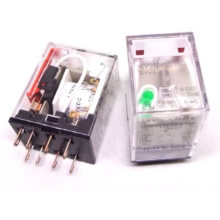 RELAY OMRON รีเลย์ MY2N-24VDC 2 CONTACT มีไฟ LED