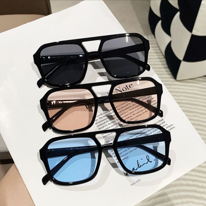 New Item แว่นตาแฟชั่น แว่นตากันแดด เลนส์สี มีคาดบน [[สินค้าพร้อมส่งในไทย🇹🇭]] - รูปที่ 5