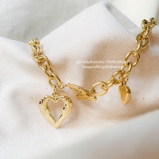 (สั่งจอง) Heart gold chain necklace TINARI stainless สร้อยคอ สร้อยโซ่ หัวใจ ของขวัญ วาเลนไทน์