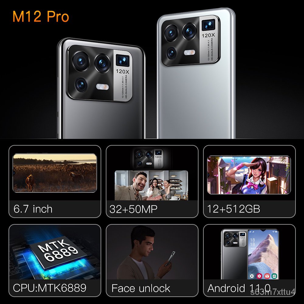 โทรศัพท์มือถือ Xiaomi M12 Pro โทรศัพท์สมาร์ท 5G โทรศัพท์ 6.7นิ้ว สมาร์ทโฟน มือถือ โทรศัพท์มือถือ 12+512GB เครื่องไทยค่ะ