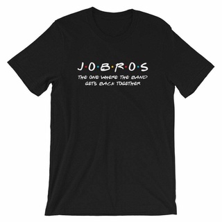 เสื้อยืดผ้าฝ้าย พิมพ์ลาย Jonas Brothers Friends Concert Fans สําหรับผู้ชาย NB321GRE19344