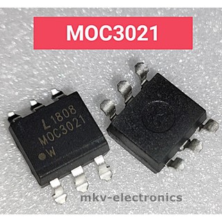 (1ตัว) MOC3021 , 3021 , SMD , PHOTO-TRIAC IC (รหัสสินค้า M02644)