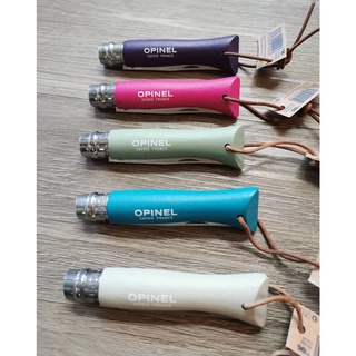 Opinel Trekking No.6 Colorama มีดพกพา ด้ามสี มีดยอดนิยม มีดนำเข้า จากฝรั่งเศส (Made in France) by Jeep Camping