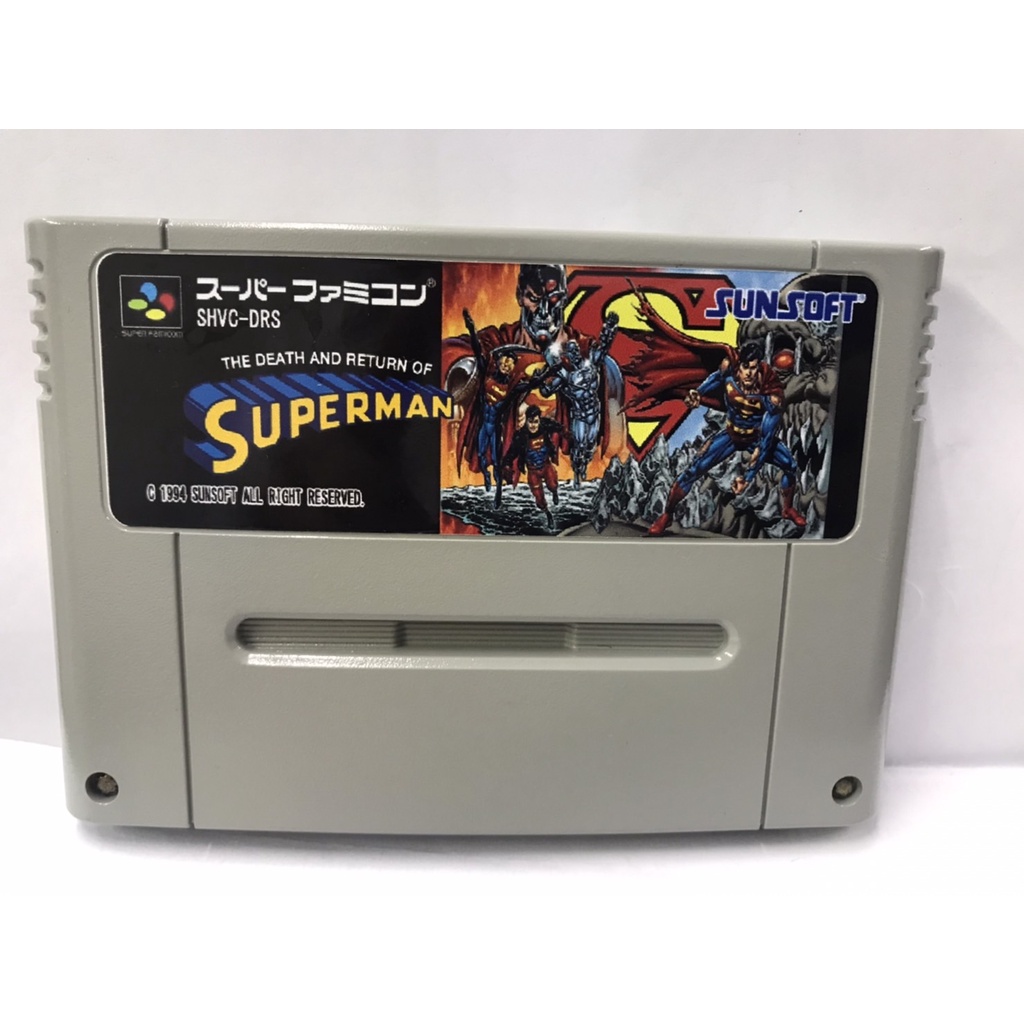 ตลับ SFC (Super Famicom) The Death and Return of Superman ตลับ Repro
