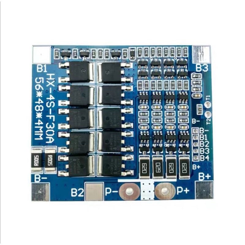 BMS 4s วงจรป้องกันแบตเตอรี่ BMS LiFePo4 3.2V. 30A 4S