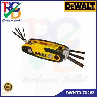 DEWALT หกเหลี่ยมชุดพกพา รุ่น DWHT0-70263