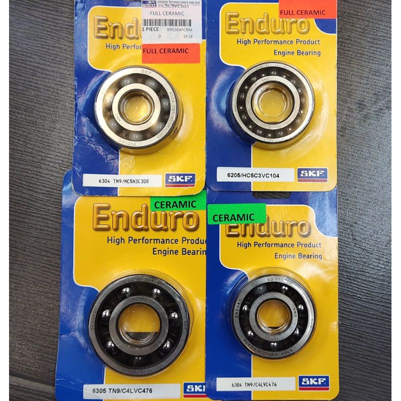แบริ่งเซรามิก / เซรามิกเต็ม SKF Enduro C4 C5 6305 6205 6304 Skf
