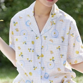 ชุดนอน sliptosleep - Breakfast Shorts Set