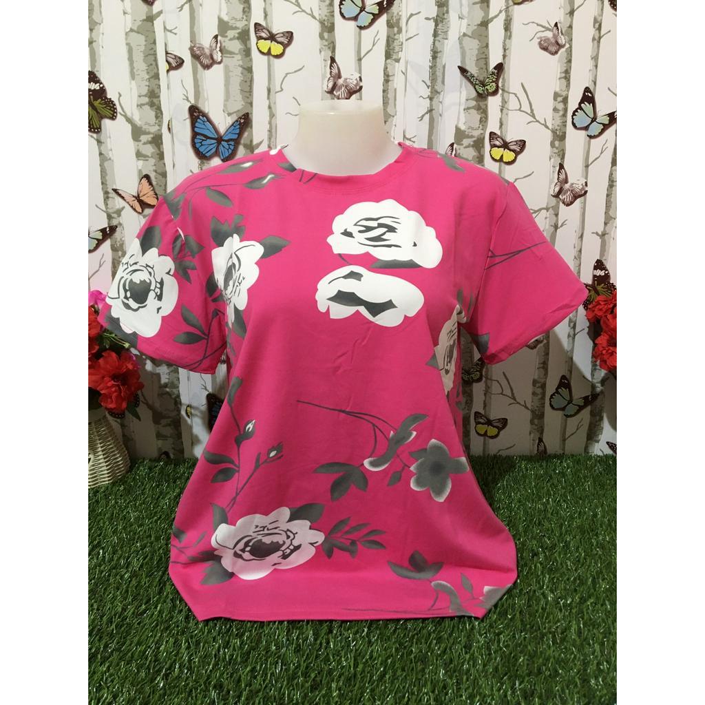 เสื้อยืด เสื้อผ้าสาวอวบ เสื้อลายดอก ผ้าCottor ใส่สบาย รุ่น994-995-996-997-998