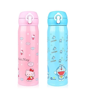 Hello Kitty / Doraemon 400ml Vacuum Flask. Stainless กระบอกนํ้าเก็บความเย็น/ร้อน