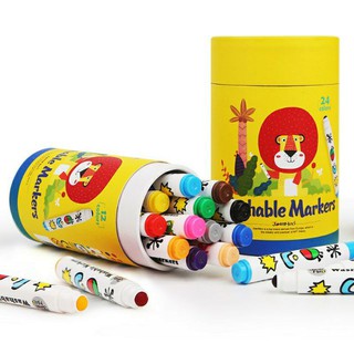 Joan Miro สีเมจิกหัวมนสำหรับเด็กเล็กหัดจับปากกา Round Penpoint Washable Makers