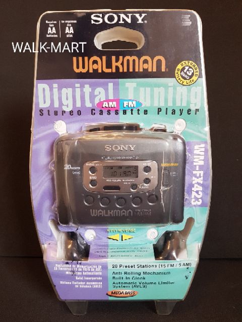 เครื่องเล่นเทป Sony Walkman FX423 Cassette พกพา เทปเพลงคาสเซ็ท ซาวด์อะเบาท์