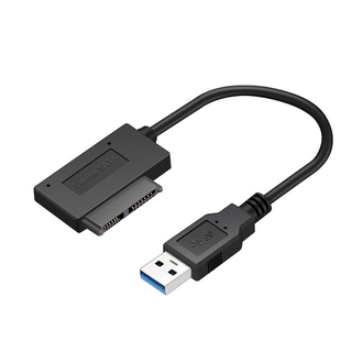 PC SATA to usb 3.0 cable สายไดรฟ์ออปติคอลสำหรับโน้ตบุ๊ก SATA ถึง usb3.0 สายไดรฟ์แบบง่ายไดรฟ์ออปติคอลภายนอก SATA7 + 6 การ