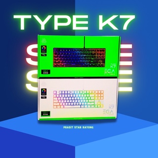 𓊆 ส่งไวทันใจ พร้อมส่งจ้า💖😋 𓊇EGA Type K7 TKL Gaming Keyboard คีย์บอร์ดแมคคานิคอล 80%