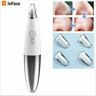 เครื่องดูดสิว นำเข้า จัดการสิวเสี้ยน สิวหัวดำ XIAOMI INFACE ELECTRIC BLACKHEAD REMOVER VACUUM SUCTION DERMABRASION ACNE