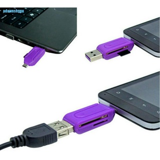 [adawnshygu] เครื่องอ่านการ์ด Micro USB OTG TF SD