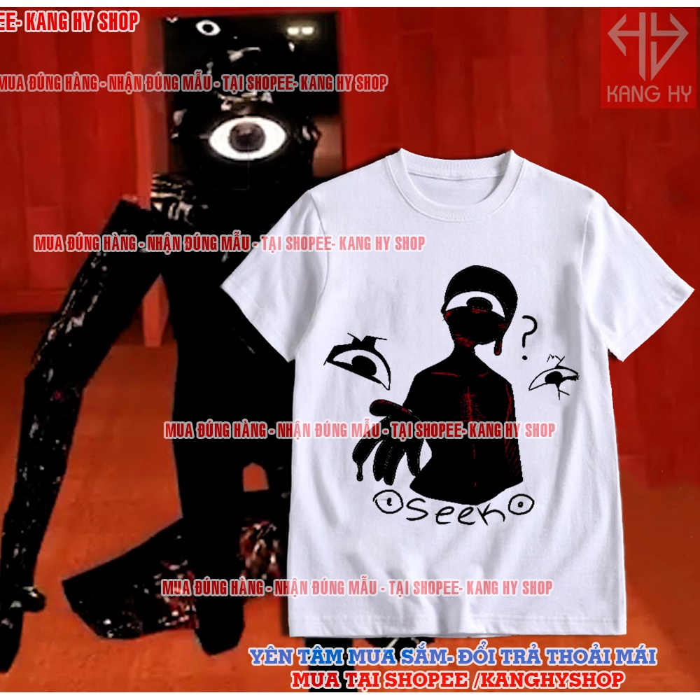 Seek Doors Roblox เสื้อยืดพิมพ์ลายผ้านุ่มสบาย F367