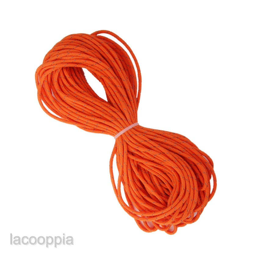 Ultralight 3MM ไนลอนสะท้อนแสงกันสาด Tarp เต็นท์ Guy Line เชือก Paracord