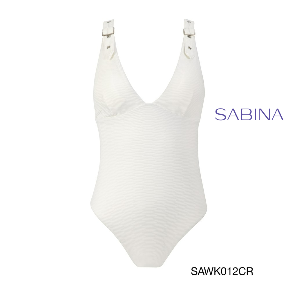 Sabina ชุดว่ายน้ำ Swimwear SAWK012CR สีครีม