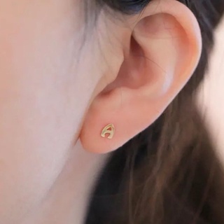 Lapaire  | Alpha earring ต่างหู ตัวอักษร A-Z [ Silver925 ] *ขายเป็นคู่นะคะ