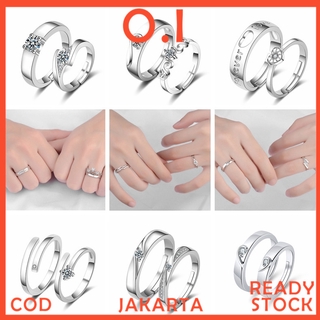1 Buah Cincin Pasangan Silver / Cincin Pengantin / Cincin Couple / Cincin Pernikahan