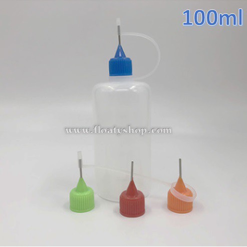 100ml ขวดหยด หัวเข็ม สำหรับใส่ของเหลว น้ำยา น้ำมัน