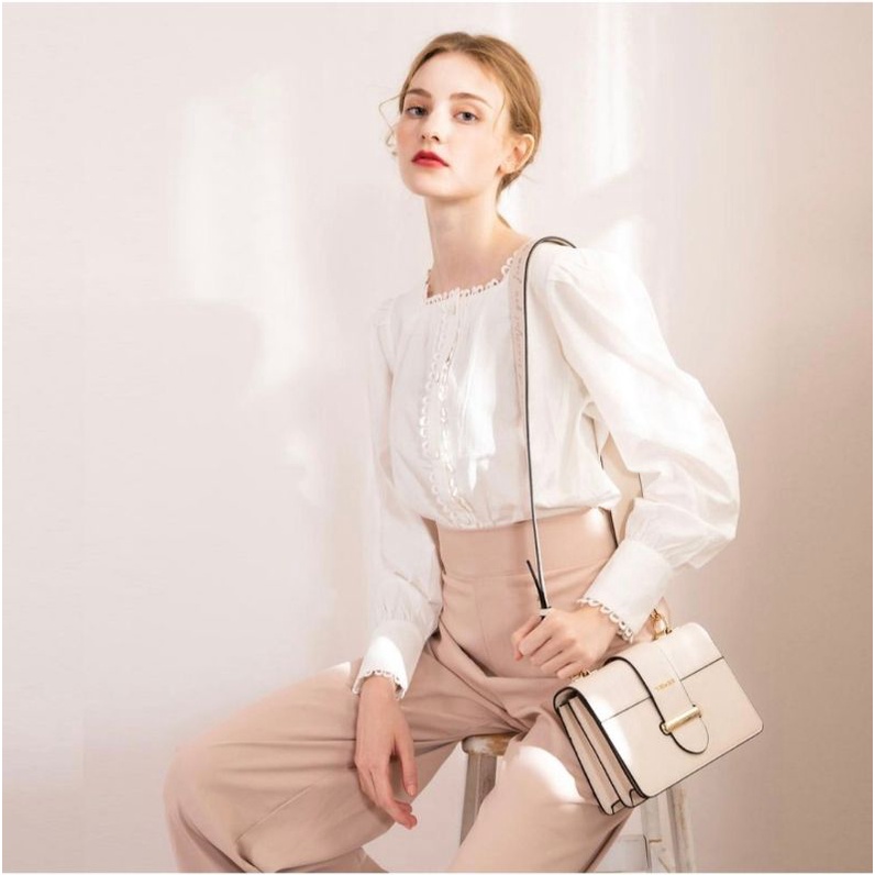 กระเป๋าสะพาย Brand Vemar Bag Charlotte Max สีขาวสุดปัง! Women Bag Shoulder Bag by Vemar - White Colo