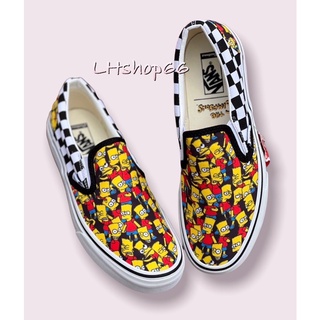 💢รองเท้าผ้าใบ Vans the Simpson x-gem สินค้าะร้อมกลอ่ง เก็บปลายทางได้ค่ะ