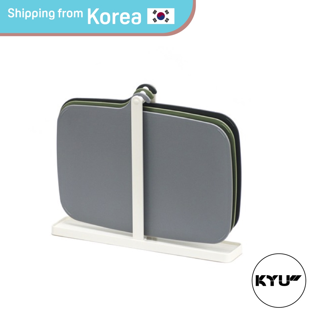 [OLBIA KOREA] Slim Index Pastel Chopping Board Set of 3 With Stand