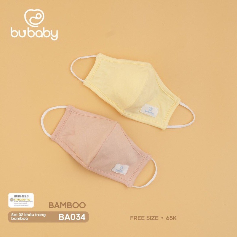 [ BUBABY ] หน้ากาก bubaby สําหรับเด็กชายและเด็กหญิง ชุด 2 ชิ้น