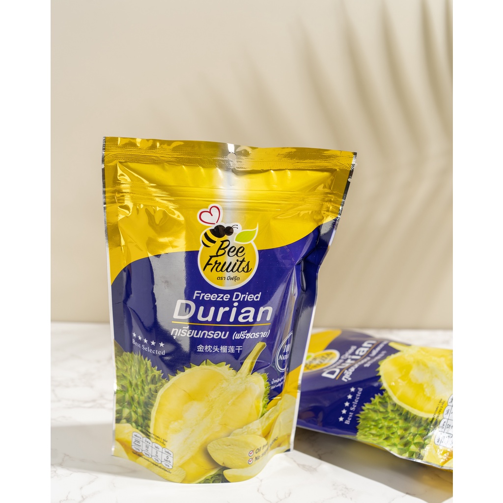 ทุเรียนฟรีซดราย Freeze dried Durian 100g. - Beefruits Brand(บีฟรุ๊ต)