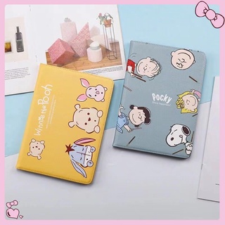 【Snoopy &amp; Winnie the Pooh】For เคสไอแพด ลายการ์ตูน iPad Air5 Air4 10.9 / Mini 1 2 3 4 5 / iPad 2 3 4 / iPad Pro 9.7 Air1 Air2 / iPad Pro 10.5 / 10.2 gen9 gen8 7th Smart Case