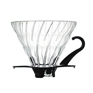 HARIO V60 Glass Coffee Dripper 01 สีดํา (VDG-01B)