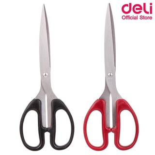 Deli 6010 Scissors Stainless กรรไกรสแตนเลส ขนาด 8 1/4 นิ้ว คละสี 1 ชิ้น กรรไกร กรรไกรตัด กรรไกรตัดผ้า อุปกรณ์สำนักงาน