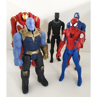 โมเดล Avenger 28 cm ขายแยก Spider man, Thanos, Captain America, Black Panther, Hulkbluster ยางแข็ง ขยับได้ สินค้ามือสอง