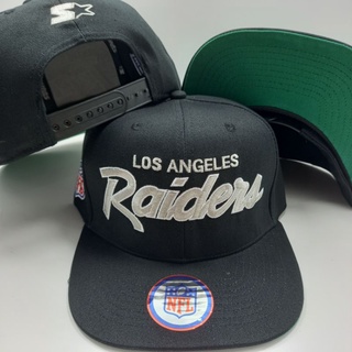 Snapback Raiders NFL Mitchell and Ness Series คุณภาพพรีเมี่ยม สไตล์วินเทจ