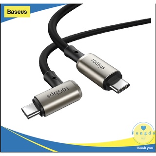 [ถูกแท้/ส่งเร็วมาก🇹🇭]Baseus สายชาร์จเล่นเกมส์ USB-C PD 5A 100W QC4.0 สายถัก ชาร์จเร็ว Type-C to Type C For iPad Pro Ipad