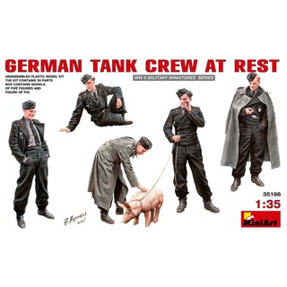 โมเดลฟิกเกอร์ทหาร MiniArt 1/35 MI35198 German Tank Crew At Rest