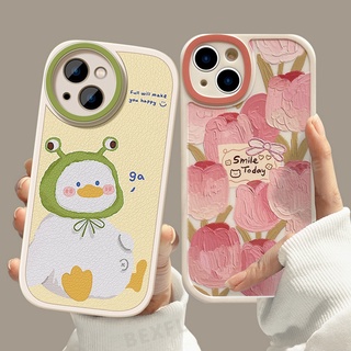 เคสโทรศัพท์มือถือ ซิลิโคน ลายดอกทิวลิป ไดโนเสาร์น่ารัก สําหรับ Samsung Galaxy A03 A03S A12 M12 A13 A20 A20S A22 M32 M22 A22 A23 A32 A33 A50 A50S A30S A51 A52 A52S A53 5G