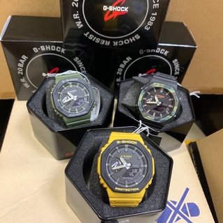 G-SHOCK CARBON CORD GUARD   GA-2100SU-1Aสายดำ  GA-2110SU-3Aสายเขียว  GA-2110SU-9Aสายเหลือง  สินค้าของแท้