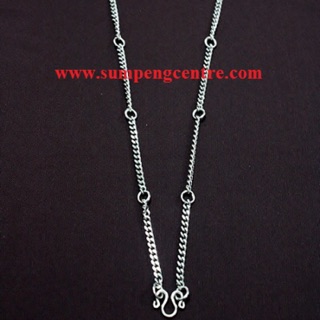 สร้อยแบนสแตนเลสเบอร์ 18-28 นิ้ว 7 องค์ Flat stainless necklaces no: 18-28 inches 7 rings