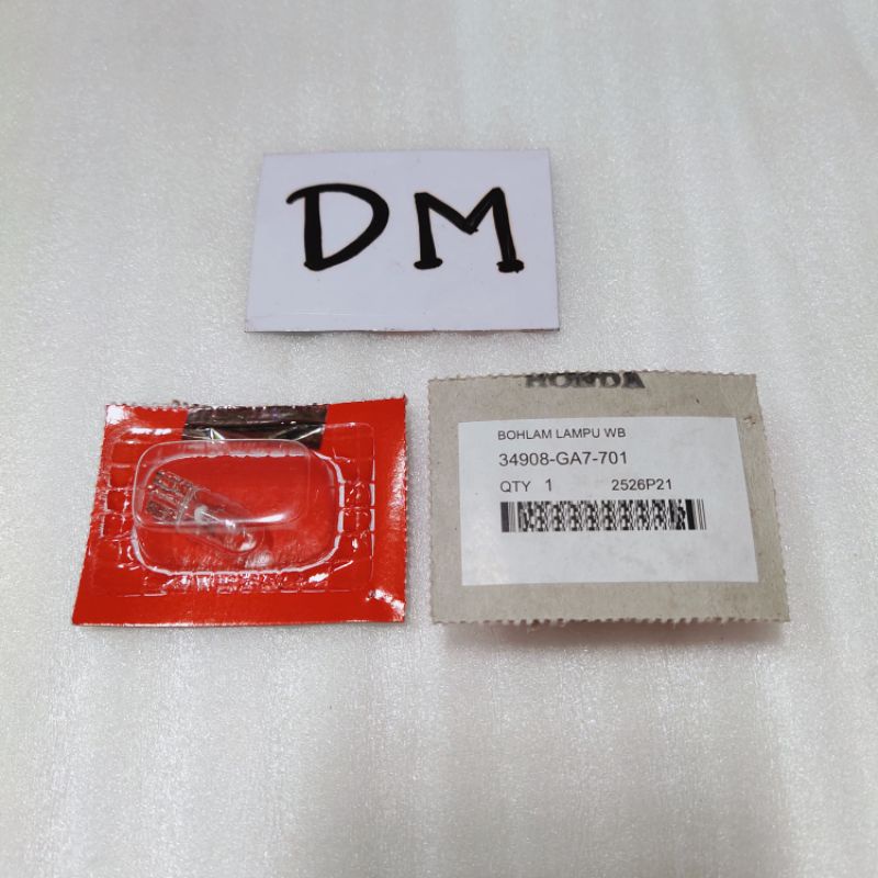 หลอดไฟ Bholam Dusk City 12V 3.4W 34908-GA7-701 ของแท้ Honda