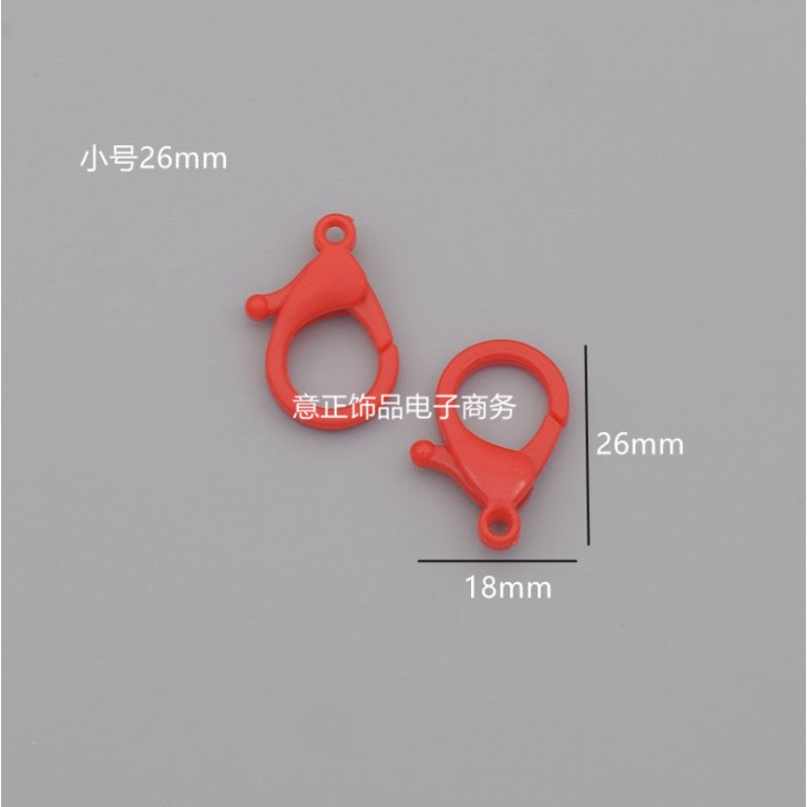 (พร้อมส่ง)ตะขอก้ามปู ก้ามปูทรงกลม แบบพลาสติก ขนาด 26*18 มิล - รูปที่ 2