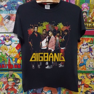 เสื้อยืดมือสอง Usa วงซุปเปอร์สตาร์บอยแบรนด์เกาหลี BIGBANG Size S.อก19/ยาว26