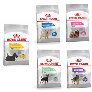 Royal Canin Mini อาหารสำหรับสุนัขโตพันธุ์เล็ก ที่ต้องการดูแลเป็นพิเศษ อายุ 10 เดือนขึ้นไป 5 สูตร 3 KG