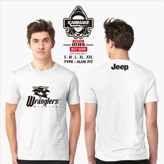 เสื้อยืดผ้าฝ้ายพิมพ์ลายแฟชั่น เสื้อยืด พิมพ์ลาย Jeep Wrangler Wichita สําหรับยานยนต์