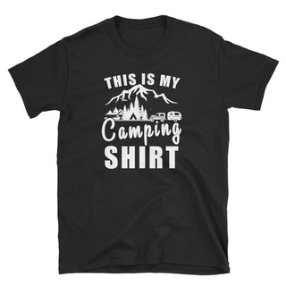 เสื้อยืดผ้าฝ้ายเสื้อยืดแขนสั้น พิมพ์ลาย This Is My Camping สําหรับผู้ชาย 2022L XL  XXL 3XL