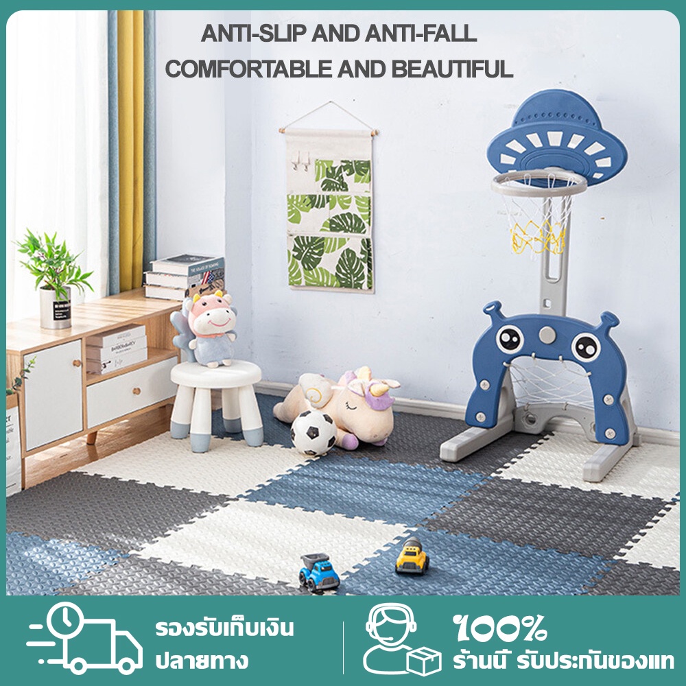 แผ่นโฟมจิ๊กซอว์ปูพื้นกันกระแทก รองคลาน EVA แผ่นโฟมปูพื้น 30×30cm 60×60cm